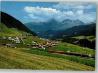 7188 Sedrun Foto AK Eisenbahn