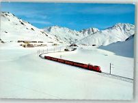 7188 Sedrun Winter Eisenbahn Oberalppass