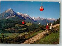 7550 Scuol Schuls Foto AK Seilbahn Scuol-Motta Naluns