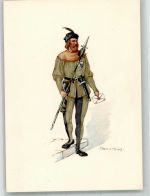 8200 Schaffhausen Sciaffusa Lithographie / Künstlerkarte Ausstellung PTT Museum Standesläufer von Schaffhausen 15.Jh.