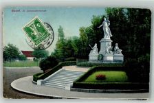 4000 Basel Bâle 1910 Foto AK Denkmal St. Jakob Marke bildseitig