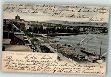 1200 Genève Genf 1906 Foto AK Hafen