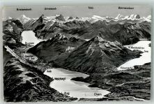 6300 Zug Zugo 1957 Foto AK Vogelschau Brunnen Zug Küssnacht Berneralpen
