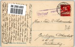 9100 Herisau 1918 Foto AK Gübsensee-Viadukt Dampflokomotive Stuttgart geprüft