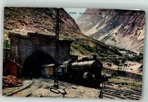 6472 Erstfeld Foto AK Gotthardbahn Gr.Tunnel