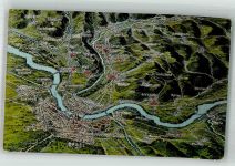 4000 Basel Bâle Foto AK Vogelschau