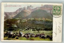 1874 Champéry 1907 Foto AK Marke bildseitig