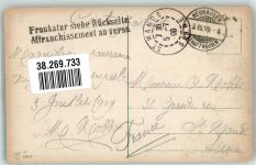 8212 Neuhausen am Rheinfall 1909 Foto AK Rheinfall Marke bildseitig
