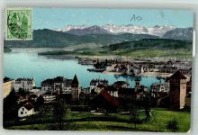 6000 Luzern Lucerne 1908 Foto AK Marke bildseitig