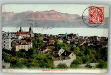 1000 Lausanne Losanna 1905 Foto AK Marke bildseitig