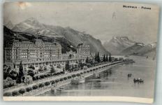 1820 Montreux 1908 Foto AK Palast