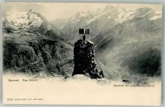 3920 Zermatt Foto AK Das Hörnli