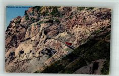 6053 Alpnachstad Foto AK Zahnradbahn Pilatusbahn Eselwand