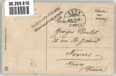 3000 Bern Berne 1912 Winter Eismeer mit Schreckhorn Marke bildseitig