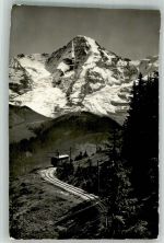 3825 Mürren 1960 Foto AK Bergbahn Mürrenbahn