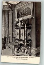 Arenenberg Schloss Foto AK Ausstellung Museum russ. Schmuckschrank chine.Tisch 7 Todsünden