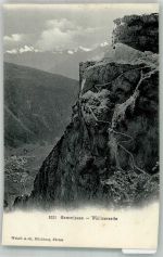 Gemmipass Wallis Foto AK Gemmipass Walliserseite