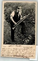 6415 Arth 1906 Foto AK Tracht Alphornbläser Rigi Ort lt. Stempel