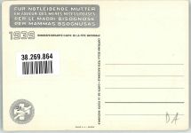 1200 Genève Genf Lithographie Spende Bundesfeierkarte 1939