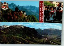 9490 Vaduz Foto AK Schloss Tracht Kinder