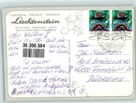 9490 Vaduz Foto AK Schloss Tracht Kinder