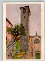 6978 Gandria Künstlerkarte sign. Meijer, F. Campanile