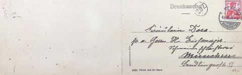 8000 Zürich 1908 Klapp AK