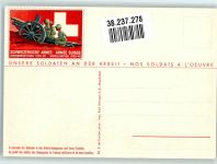 sign. Coulon Pit. E. de Tarnung einer Beton-Stellung Militär Schweiz Künstlerkarte