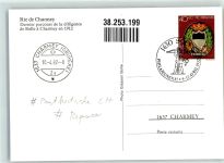 Charmey Gruyère Zweispännige Postkutsche von 1912 Reproduktion Postkutsche Schweiz Sonderstempel