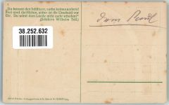 Sisikon sign. Stückelberg Gesslers Tod in der Tellskapelle Verlag Guggenheim & Co. 12909 Motiv Schweiz Prägedruck