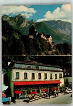 9490 Vaduz 2977 Foto AK Hotel Cafe Gasthaus Real