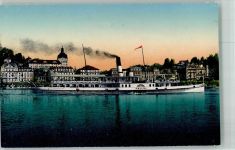 Luzern Lucerne Salondampfer Gallia Vierwaldstättersee Binnenschiff