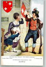 sign. Deveria A. Trachten Schweiz 1930 Schwyz Tracht Schweiz Künstlerkarte