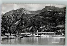 Raddampfer Lötschberg auf dem Brienzersee Binnenschiff Foto AK
