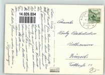 9643 Krummenau 1949 Foto AK Bahnhof Eisenbahn