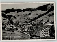 9622 Krinau 1956 Foto AK Gasthaus Pension zum Löwen