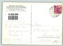 8700 Küsnacht ZH 1938 Foto AK Gasthaus Kurhaus Waldhaus Johannesburg