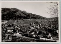 3672 Oberdiessbach 1950 Foto AK Bahnhof Eisenbahn