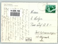 8877 Murg 1953 Foto AK Hotel Waldheim