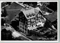 3823 Wengen 1945 Foto AK Fliegeraufnahme Hotel Alpenruhe