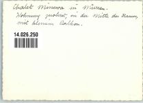 3280 Murten Morat FOTO KEINE AK Pension Chalet Minerva Ort handschriftlich Winter