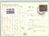9652 Neu St. Johann 1945 Foto AK Gasthaus Pension zum Ochsen Bahnpost Zug 4715