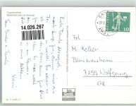 9445 Rebstein Foto AK Fliegeraufnahme Bahnpost