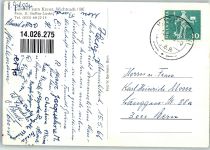 3114 Wichtrach 1966 Foto AK Auto Pension Gasthaus zum Kreuz