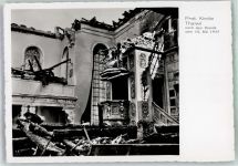 8800 Thalwil Foto AK Prot. Kirche nach dem Brand 1943