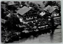 3807 Iseltwald 1963 Foto AK Fliegeraufnahme Hotel Pension Alpenruh