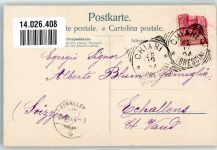 4800 Zofingen 1904 Werbe AK Schweizer Allgemeine Volks-Zeitung Mann und Frau Tracht