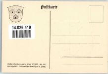 8825 Hütten Lithographie Wappen