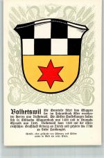 8604 Volketswil Lithographie Wappen