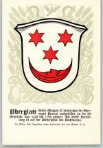 8154 Oberglatt ZH Lithographie Wappen